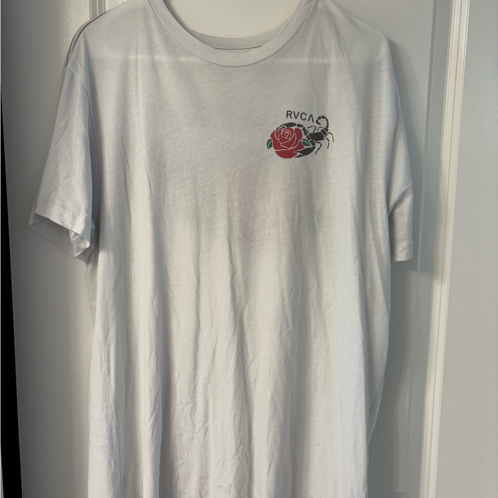 RVCA White Short Sleeve Tee
